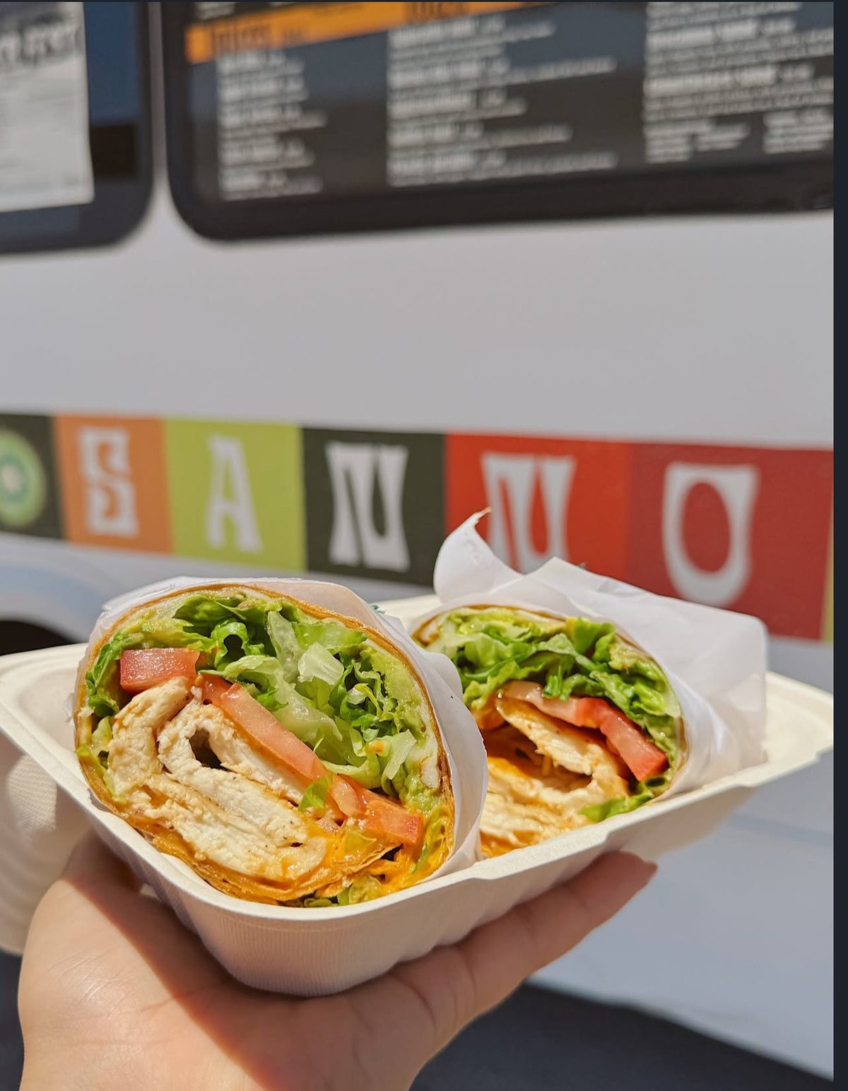 Spicy chicken sandwich with lettuce and tomato